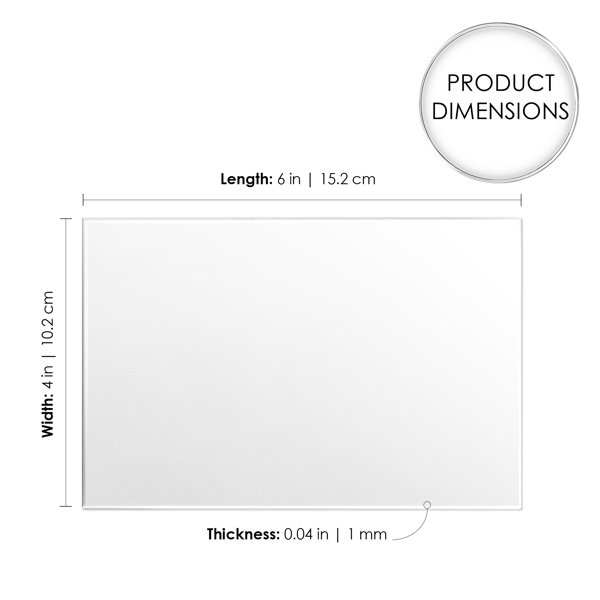 Latitude Run® Clear Acrylic Sheet Picture Frame Glass Replacement Pack